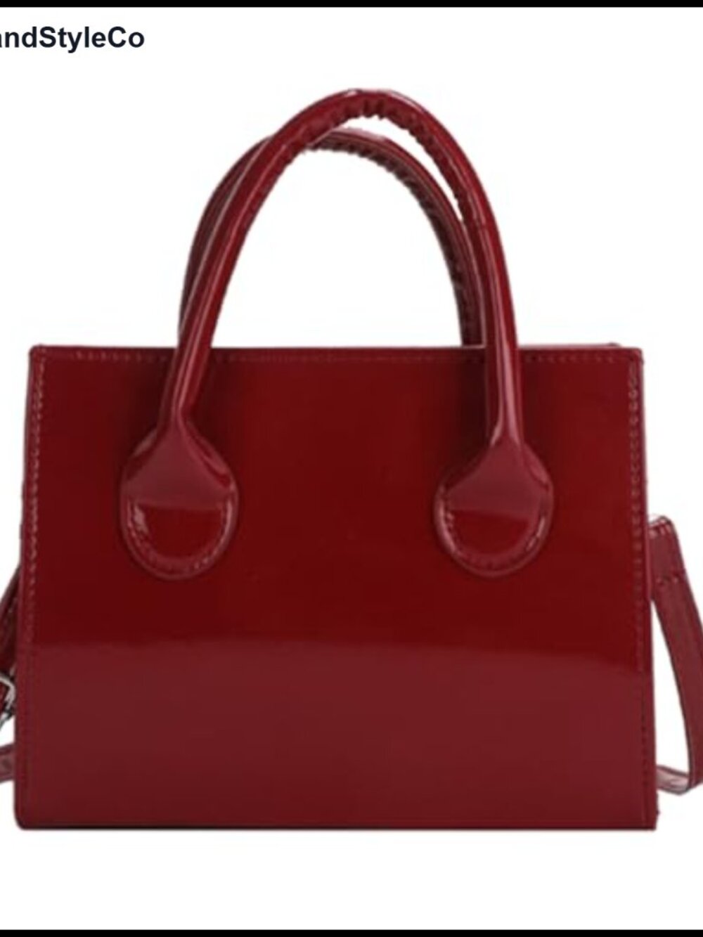 Patent Leather Clutch Purse Evening Bag Adjustable Strap Women